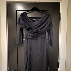 Elegant Black Off-Shoulder Dress